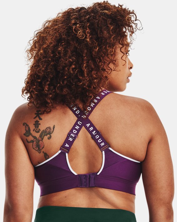 Brassière de sport UA Infinity High pour femme, Purple, pdpMainDesktop image number 7